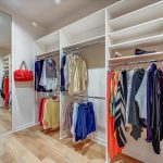 Dressing room with custom closet system